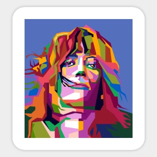 Abstract Patti Smith in WPAP Popart Sticker